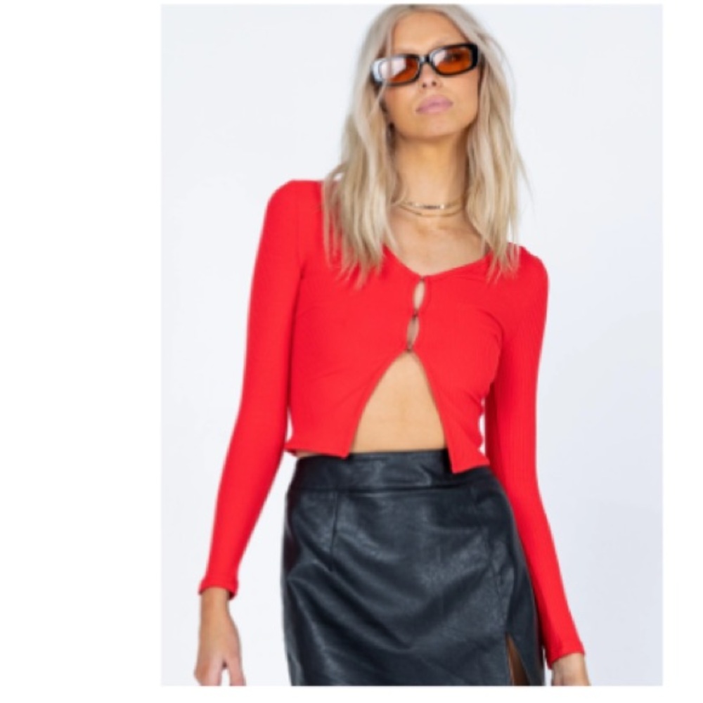 Princess Polly red long sleeve